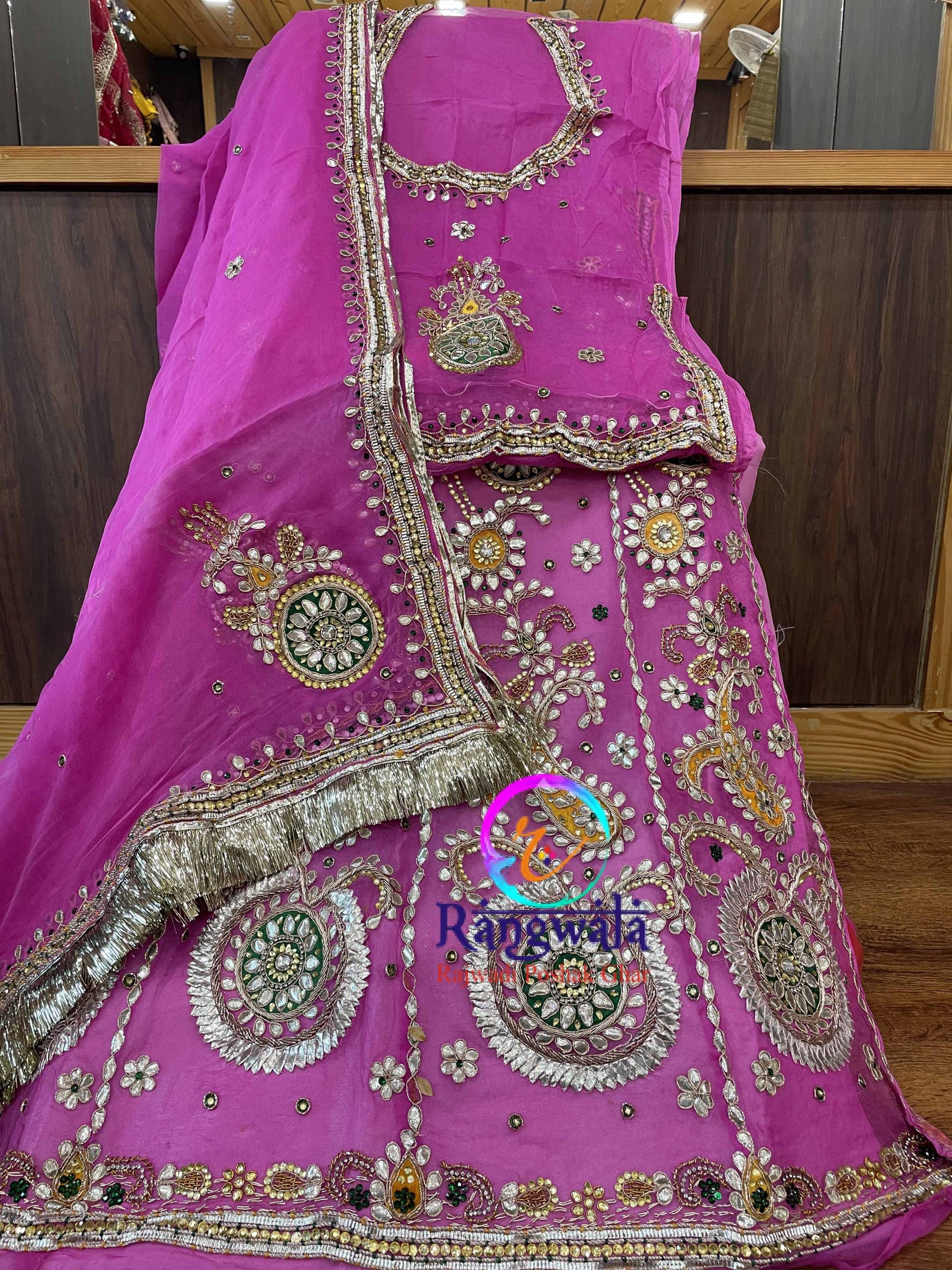 Buy Yello Samuh Satin Rajputi Poshak online in udaipur, India