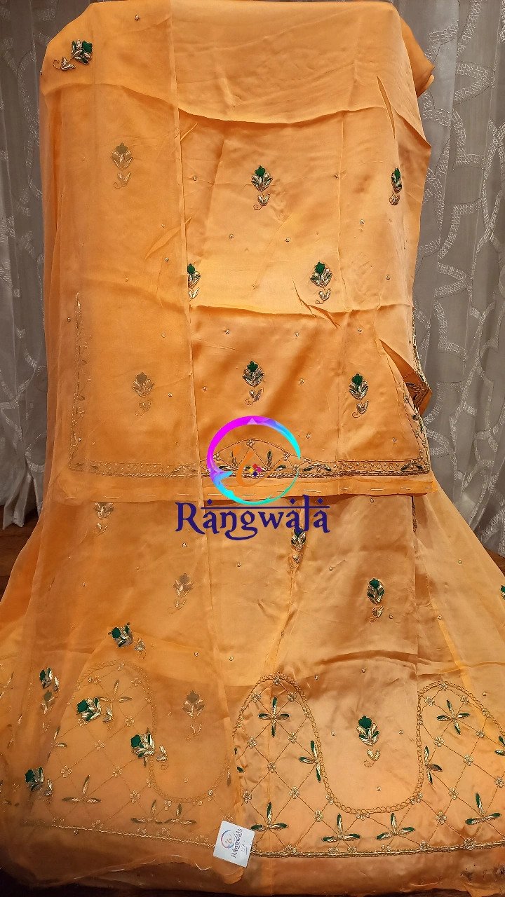 Rajputi Pure Satin Bember Poshak (5577) - Rangwala Rajwadi Poshak Ghar