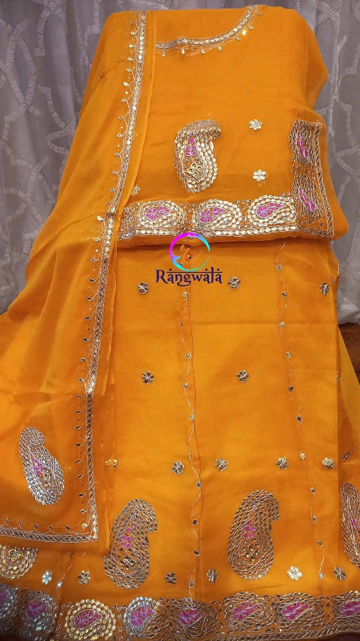 Printed Daily Rajputi Cotton suit, Dupatta Size: 2.5 Meter, Size: free at  Rs 500/piece in Kotputli